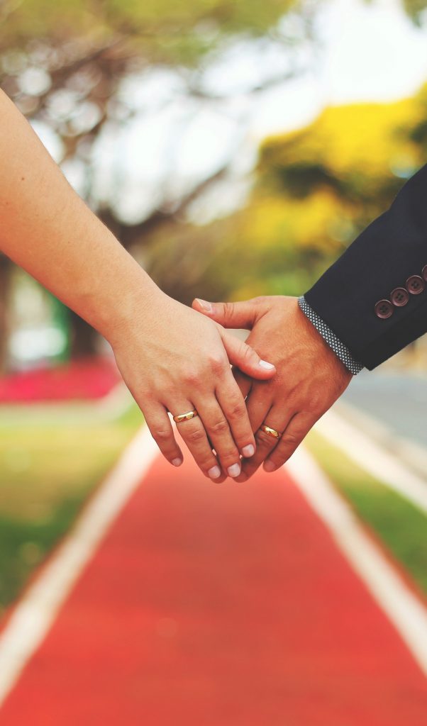 close-up of hands shaking