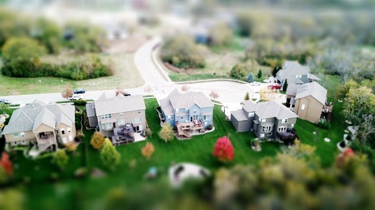 a house in a field