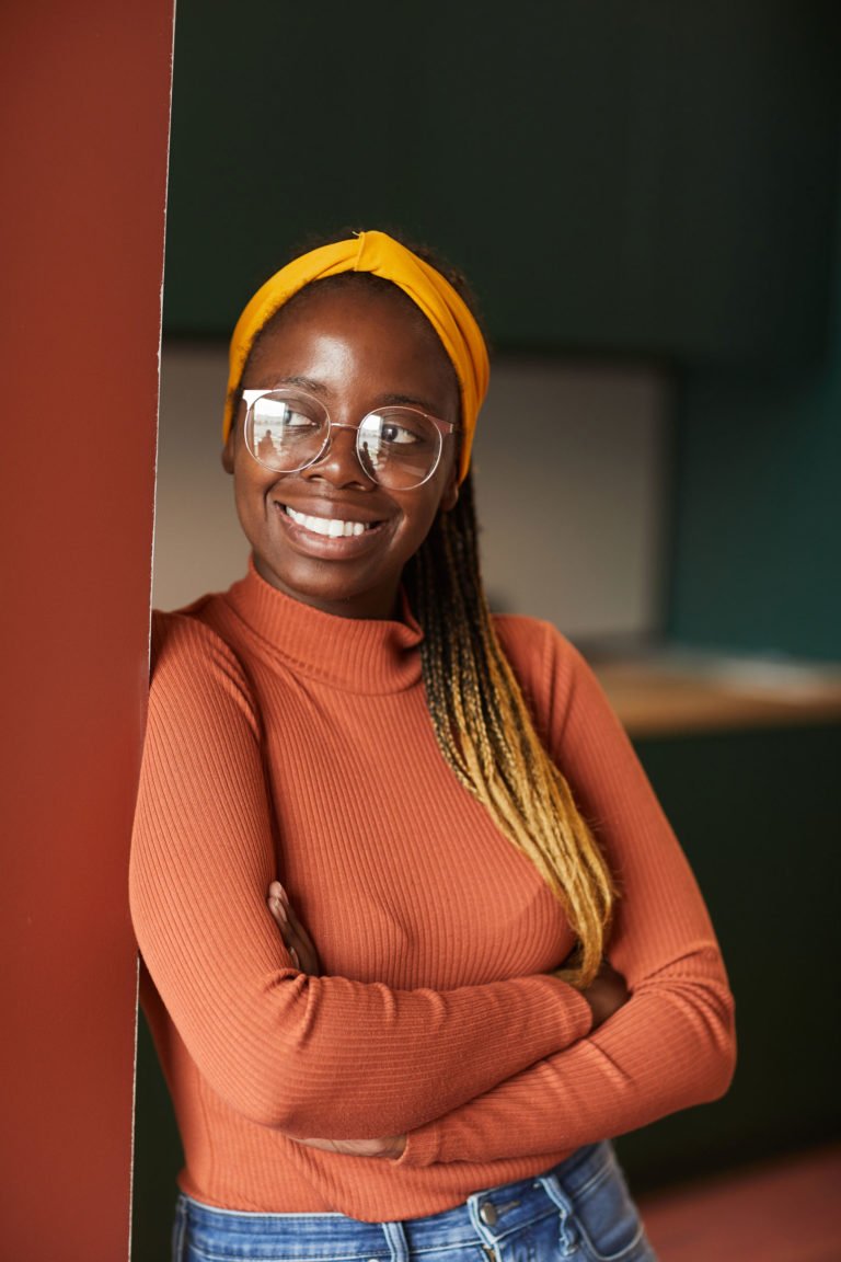 a person smiling for the camera