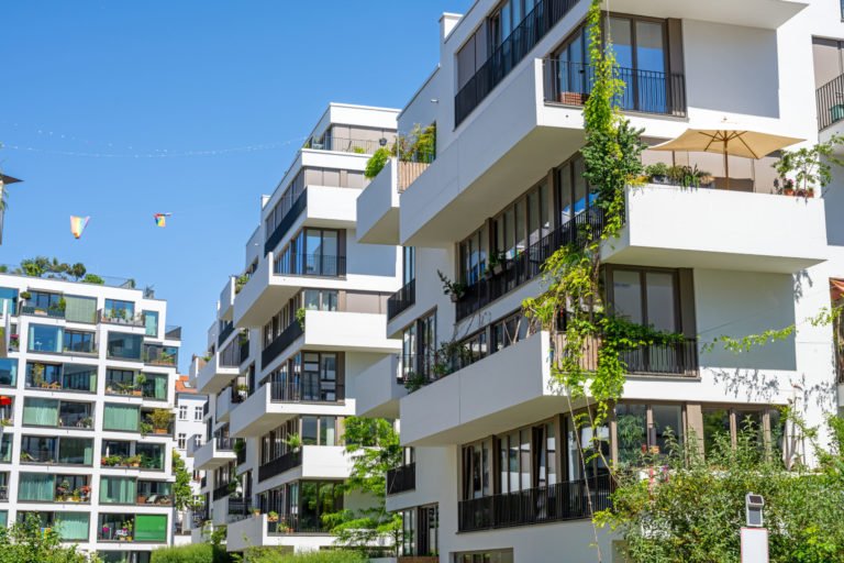 a building with balconies